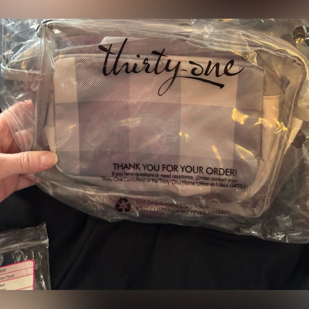 Thirty One Travel Pouches brushed creek. One clear, one brushed creek pouch.